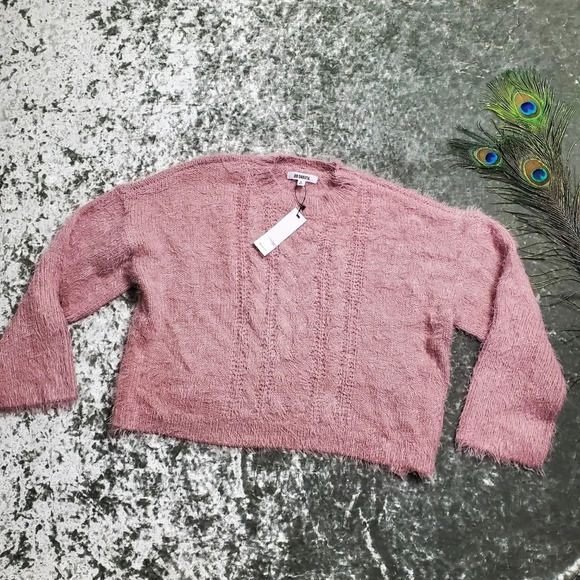 BB Dakota Sweaters - BB Dakota Eyelash Knit Pullover Sweater